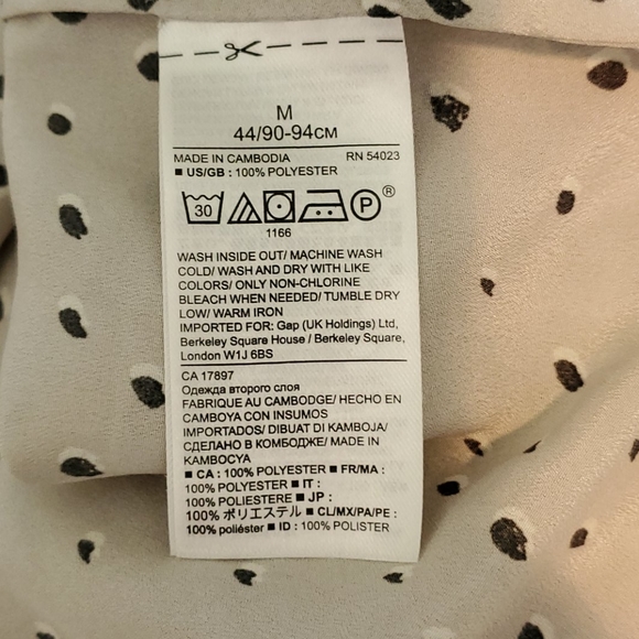 Banana Republic gray dotted blouse - Picture 7 of 7